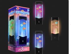 LAMPE AQUARIUM AVEC POISSON CLOWN